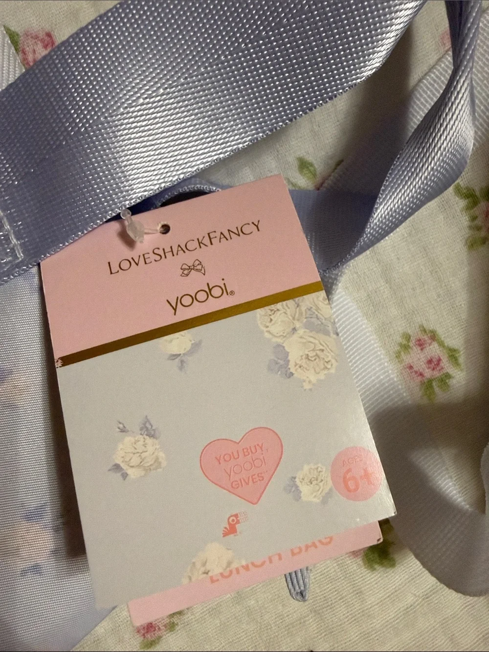 NWT Loveshackfancy x Target light blue floral backpack, lunch tote & more!